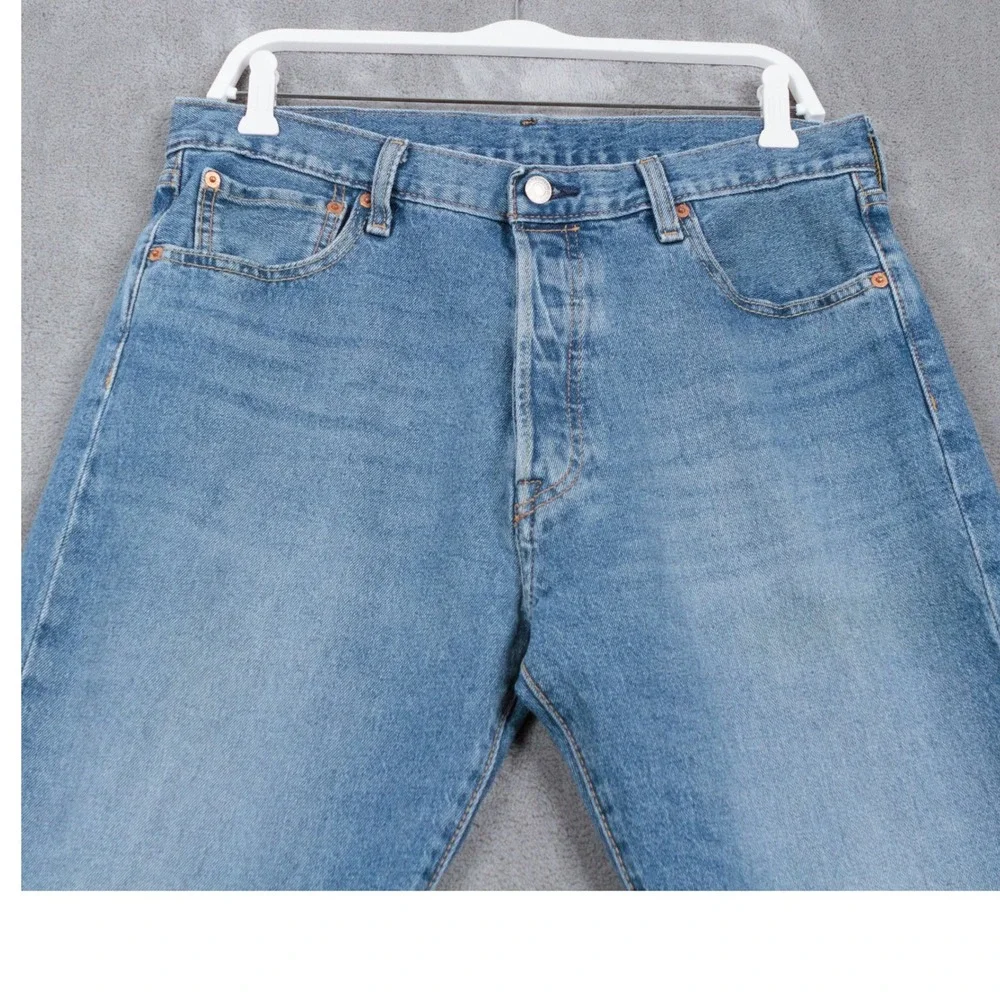 LEVIS 501 93 Premium Straight Leg Button Fly Denim Jeans Blue Sz 34x29